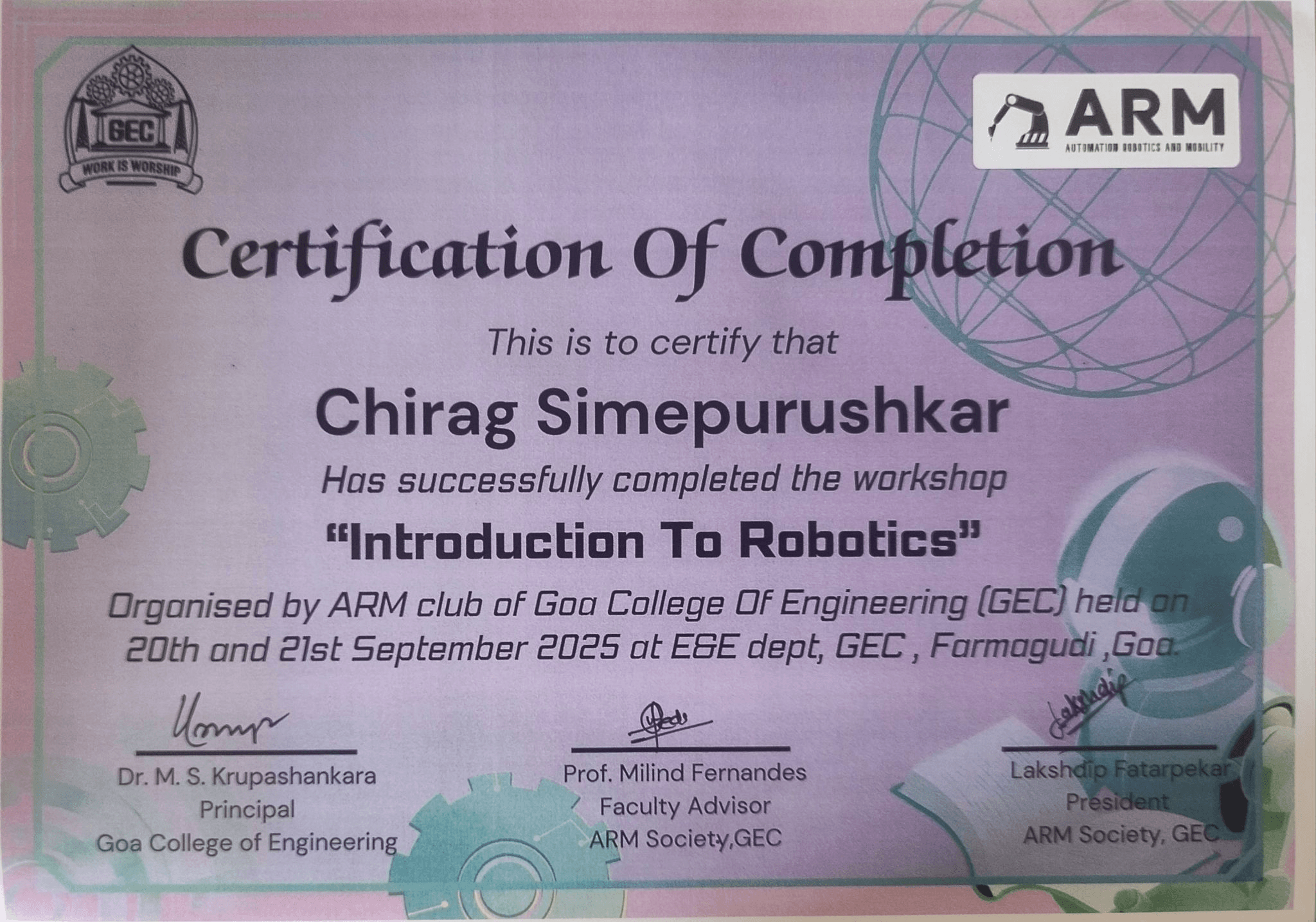 Introduction to Robotics Workshop