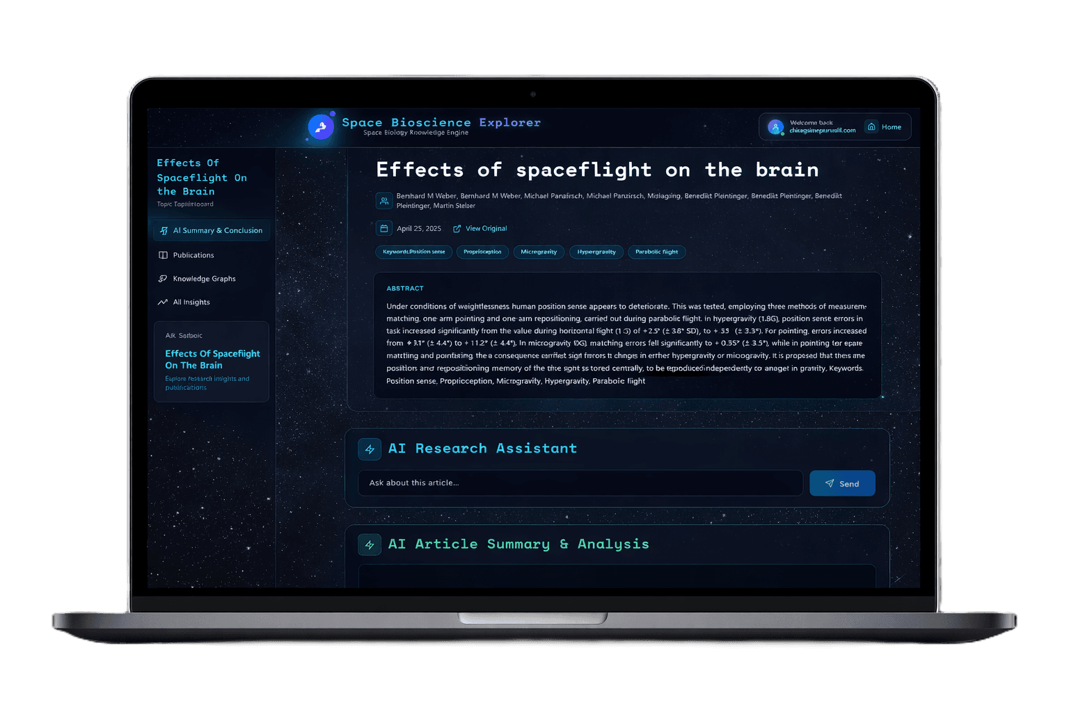 NASA Space Biology Knowledge Engine
